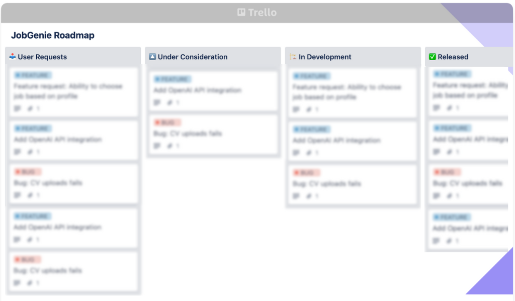 JobGenie Product Roadmap